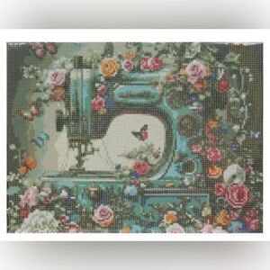 Viral Hobby Lobby Vintage Floral Sewing Machine Diamond Painting